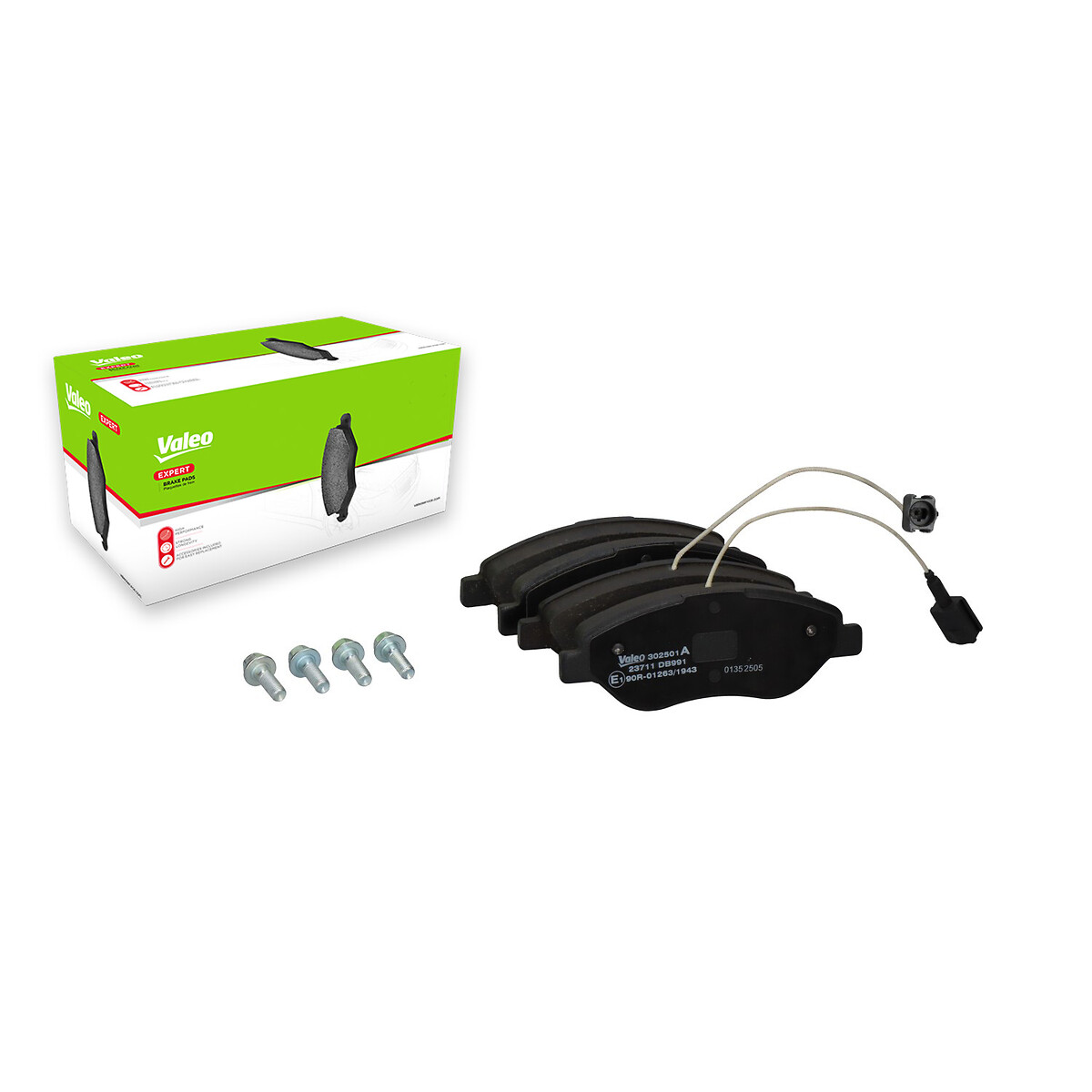 Jeu de 4 plaquettes de frein VALEO ref. 302501A